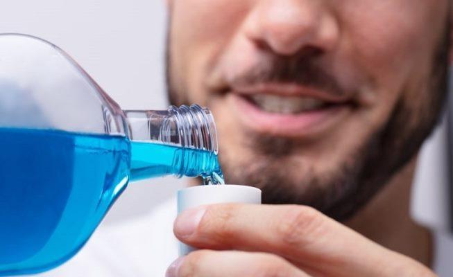 Drinking fluids mouthwash led to a deterioration in vision