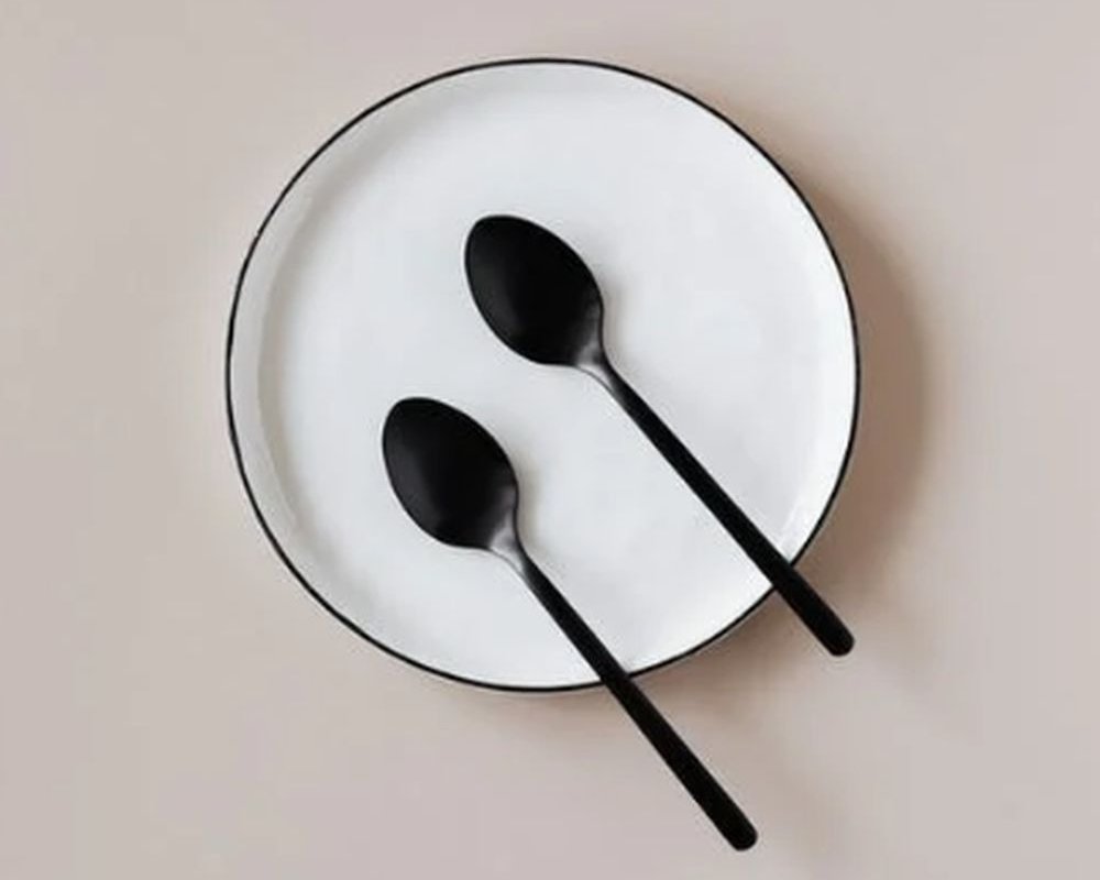 spoons in a plate