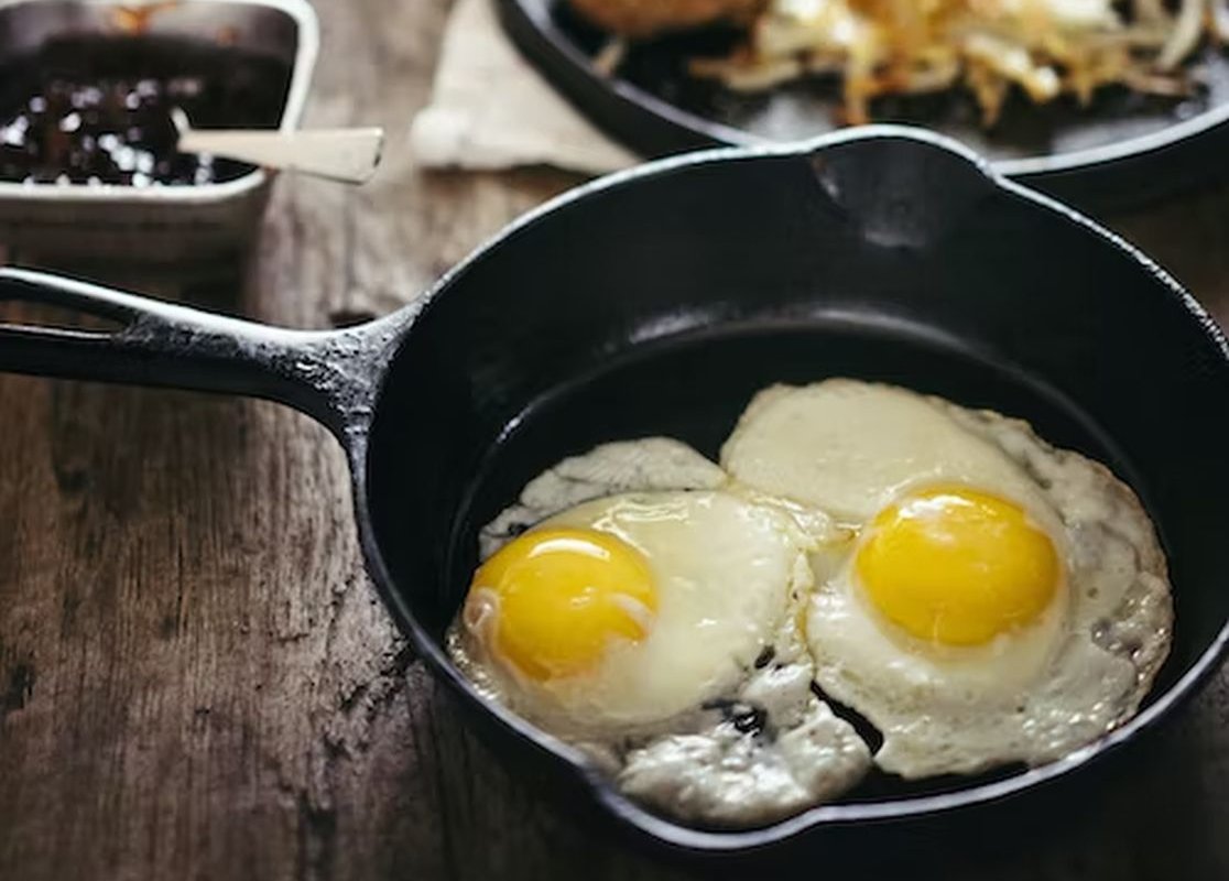 fried eggs for breakfast