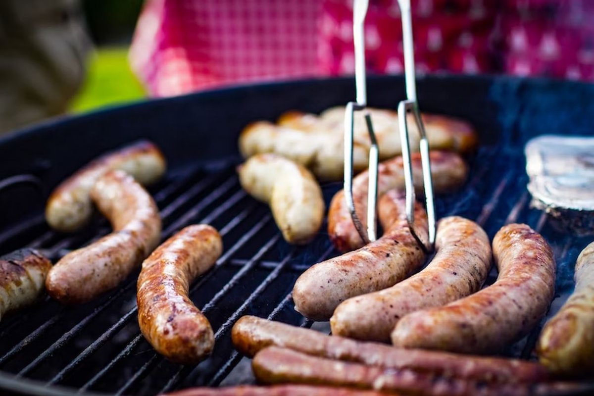 grilled sausages