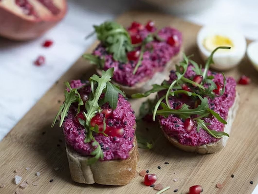 healthy snack with beets