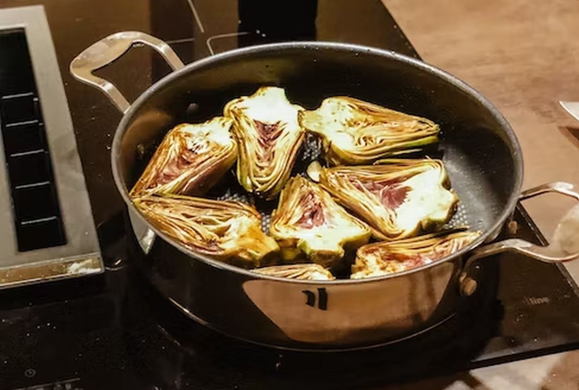 cooked artichokes