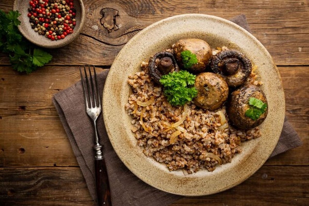 buckwheat with mushrooms