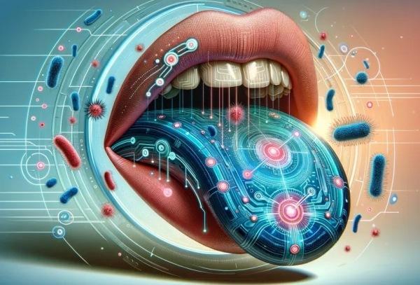 Artificial language detects and kills oral bacteria.