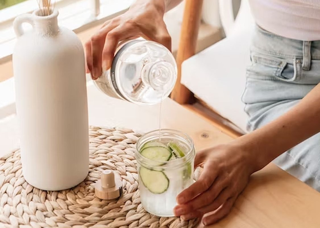 water with cucumber